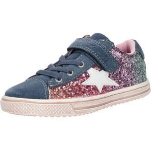 Lurchi Sneaker "Salita", Schnürschuh mit bunten Glitzerbesatz, Größenschablone z. Download