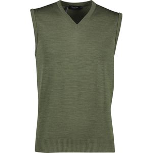 Maerz - Slipover - Groen - 100% Virgin Wol - Fijn Gebreid