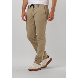 Alberto - Jump - Katoenen Broek - Beige - Slim Fit - Comfortabel
