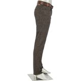 Alberto - 5-Pocket - Heren Dbruin - Polyester - 8577-1255-Pipe