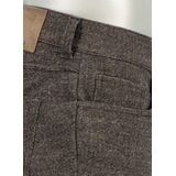 Alberto - 5-Pocket - Heren Dbruin - Polyester - 8577-1255-Pipe