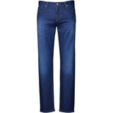 Alberto - Pipe Jeans - Blauw - Effen - Vijf-zak - Lichte Denim van Tencel