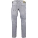 Alberto - Pipe Jeans - Grijs - Effen - Lichte Denim van Tencel