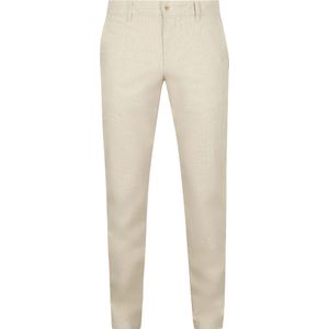 Alberto Lou Chinohose Mix Leinen Beige - Größe W 33 - L 34