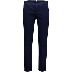 Alberto - Move-Smart Chino - Donkerblauw - Katoen - Slim Fit