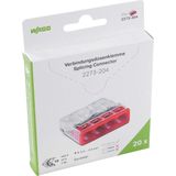 WAGO® Mini lasklem 4-voudig 4x0.5-2.5mm² - 2273-204 - 20 stuks in blister