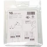 WAGO Verbindingsklem 2-voudig t/m 4mm² - 211-412 - 16 stuks in blister