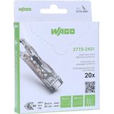 WAGO® Doorvoerklem 1-voudig 0,2 Tot 4mm² - 2273-2401 - 20 Stuks In Blister