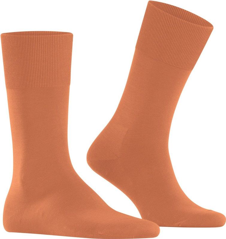 FALKE ClimaWool herensokken, oranje (tandoori) - Maat: 39 - 40