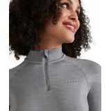 FALKE dames lange mouw shirt Wool-Tech - thermoshirt - grijs (grey-heather)