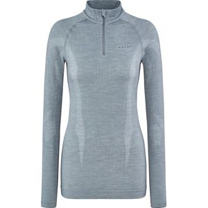 FALKE dames lange mouw shirt Wool-Tech - thermoshirt - grijs (grey-heather)