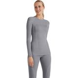 FALKE Wool-Tech Longsleeve warmend anti zweet functioneel ondergoed Baselayer-Shirt dames grijs