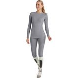 FALKE Wool-Tech Longsleeve warmend anti zweet functioneel ondergoed Baselayer-Shirt dames grijs
