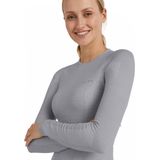 FALKE Wool-Tech Longsleeve warmend anti zweet functioneel ondergoed Baselayer-Shirt dames grijs