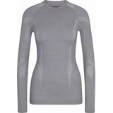 FALKE Wool-Tech Longsleeve warmend anti zweet functioneel ondergoed Baselayer-Shirt dames grijs