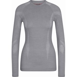 FALKE Wool-Tech Longsleeve warmend anti zweet functioneel ondergoed Baselayer-Shirt dames grijs