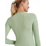 FALKE dames lange mouw shirt Wool-Tech - thermoshirt - groen (quiet green)