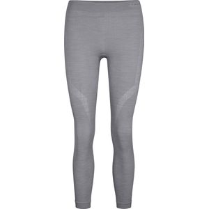 FALKE Wool-Tech Long Tights warmend, anti zweet functioneel ondergoed sportbroek dames grijs