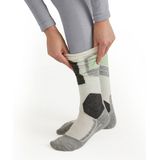 FALKE Wool-Tech Long Tights warmend, anti zweet functioneel ondergoed sportbroek dames grijs