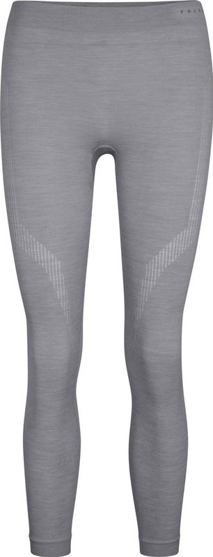 FALKE Wool-Tech Long Tights warmend, anti zweet functioneel ondergoed sportbroek dames grijs