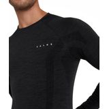 FALKE Wool-Tech Longsleeve warmend anti zweet functioneel ondergoed Baselayer-Shirt heren zwart