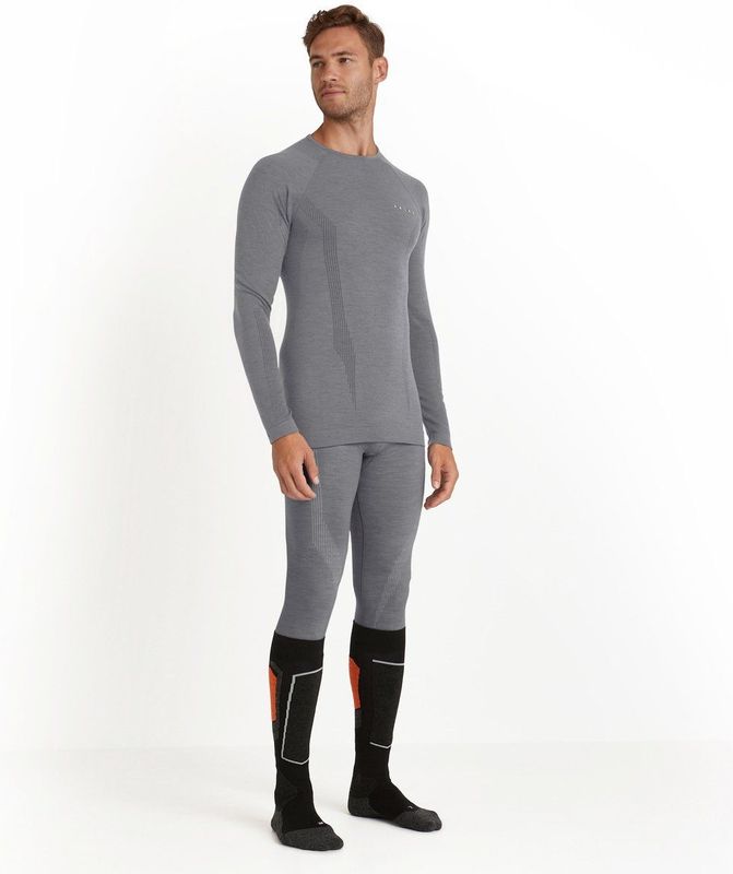 FALKE Shirt Longsleeve Wool Tech Heren 33481 3757 grey-heather