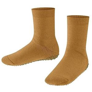 FALKE Catspads K HP katoen wol noppen op de zool, 1 paar sokken voor pantoffels, uniseks, kinderen, Oranje (Mustard 1350)