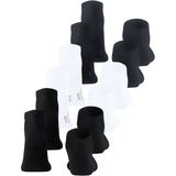 FALKE - Sneakersokken - Zwart - Katoen - Multipack