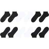 FALKE - Sneakersokken - Zwart - Katoen - Multipack