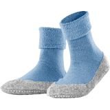 FALKE Cosyshoe antislip noppen merino wol huissokken pantoffels dames blauw - Maat 37-38