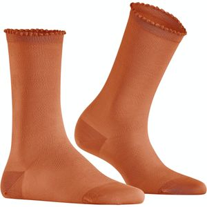 FALKE - Bold Dot - Dames Sokken - Oranje - Biologisch Katoen, Ademend, Extra Zacht, Platte Teennaad