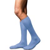 FALKE - No. 13 - Kniekousen - IJsblauw - Luxe Piuma Katoen