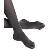 FALKE - Panty - Zwart - Katoen - Semi-opake met Ladderstop