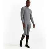 FALKE heren lange mouw shirt Wool-Tech - thermoshirt - grijs (grey-heather)
