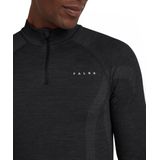 FALKE Zip Shirt Wool Tech Heren 33480 3000 black L