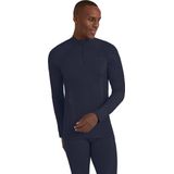 FALKE - Wool-Tech Zip Neck - Functioneel Shirt - Blauw - Lange Mouwen