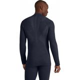 FALKE - Wool-Tech Zip Neck - Functioneel Shirt - Blauw - Lange Mouwen