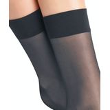 FALKE - Seidenglatt - Pantykousjes - Grijs - 15 DEN, Transparant, Drukvrij Comfort Manchet