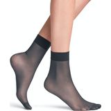 FALKE - Seidenglatt - Pantykousjes - Grijs - 15 DEN, Transparant, Drukvrij Comfort Manchet