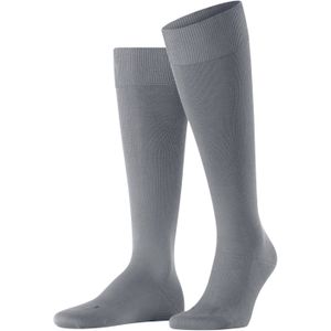 FALKE Lufthansa Travel & Comfort Energizing Cotton lange sokken, compressie, sterke doorbloeding, ideaal voor reizen en zitten, ademend, zacht, 1 paar, Grijs (Pavement 3828)