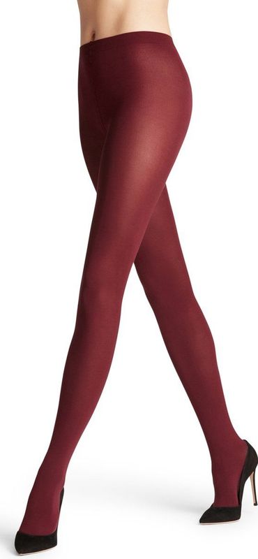 FALKE Cotton Touch ondoorzichtig Katoen maillot dames rood - Maat S