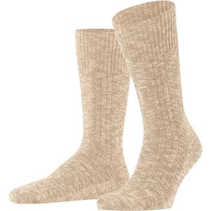 FALKE Heren Sokken Carved Pile - Beige - Katoen - 1 Paar