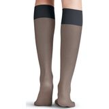 FALKE - Pure Matt 20 - Kniekousen - Transparant - Gerecycled Polyamide