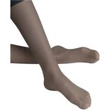 FALKE - Pure Matt 20 - Kniekousen - Transparant - Gerecycled Polyamide