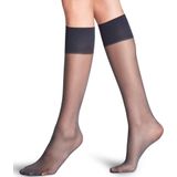 FALKE - Pure Matt 20 - Kniekousen - Transparant - Gerecycled Polyamide