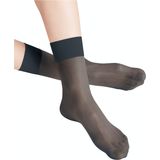 FALKE Pure Matt 20 DEN dames sokjes - antraciet grijs (graphite)