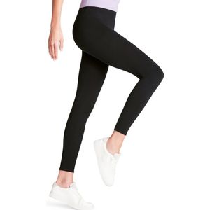 FALKE Dames Legging Cotton Seamless W Le katoen eenkleurig 1 paar, Zwart Black 3009, XL 46-48