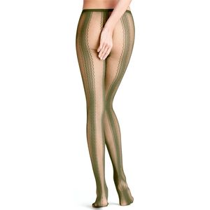FALKE - Visnetpanty - Zwart - Netstof - FALKE-pasvorm