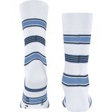 FALKE - Marina Stripe - Huissokken - Wit - Versterkt Duurzaam Katoen