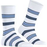 FALKE - Marina Stripe - Huissokken - Wit - Versterkt Duurzaam Katoen